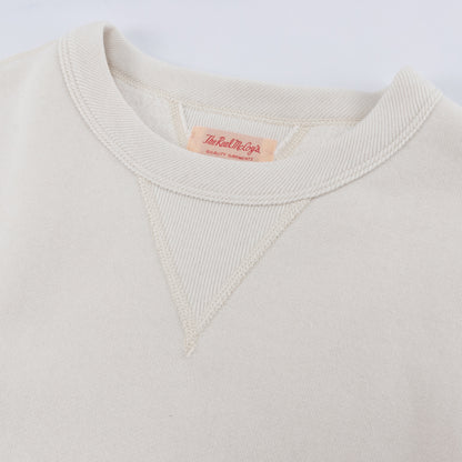 The Real McCoy's Loopwheel Crewneck Sweatshirt - Milk - Standard & Strange
