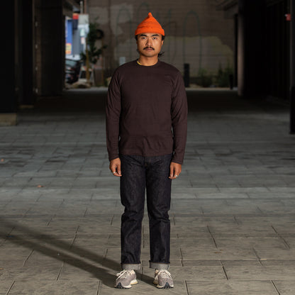 Warehouse Long Sleeve Crew Neck Tee - Black - Standard & Strange