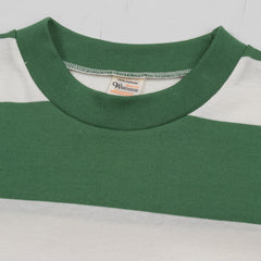 Warehouse Lot 4089 Short Sleeve 3x2" Stripe Tee - Green/Off White - Standard & Strange