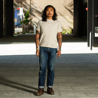 Warehouse Slub Cotton Tee - Oatmeal - Standard & Strange