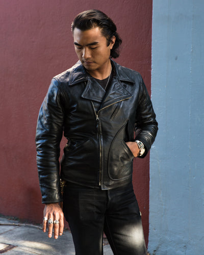 Eastman Leather Clothing Windward Jacket - Black Horsehide - Standard & Strange