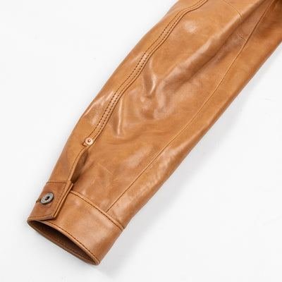 Y'2 Leather Kakishibu Persimmon Tanned Horsehide Type Jacket (KB-140-T) - Standard & Strange