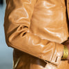 Y'2 Leather Kakishibu Persimmon Tanned Horsehide Type Jacket (KB-140-T) - Standard & Strange