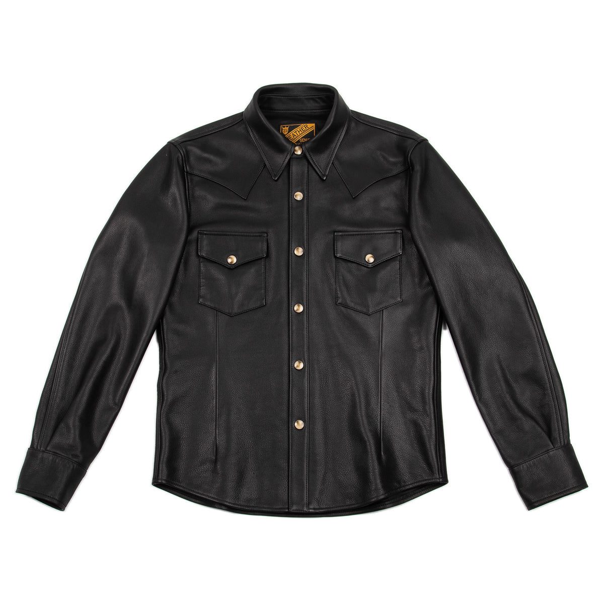 Steer Oil Western Shirt - Black (SS-13)