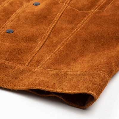 Y'2 Leather Steer Suede 3rd Type Jacket - Camel (TB-139) - Standard & Strange