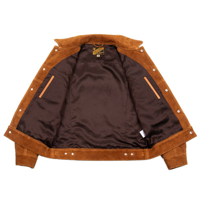 Y'2 Leather Steer Suede 3rd Type Jacket - Camel (TB-139) - Standard & Strange