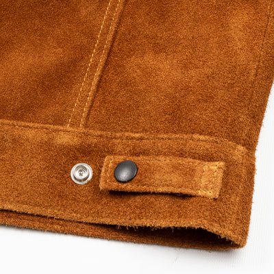 Y'2 Leather Steer Suede 3rd Type Jacket - Camel (TB-139) - Standard & Strange
