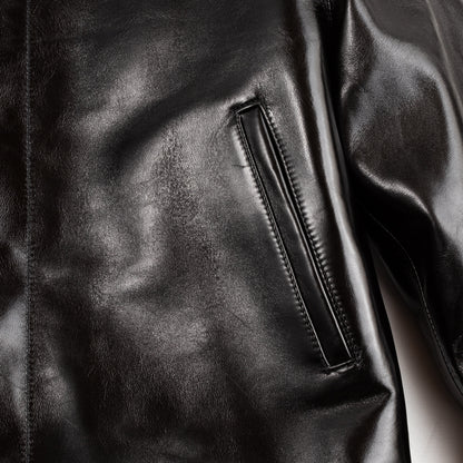 Y'2 Leather Aniline Horse N-1 Deck Jacket - Black (LN-1) - Standard & Strange
