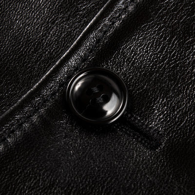 Y'2 Leather Aniline Horse N-1 Deck Jacket - Black (LN-1) - Standard & Strange