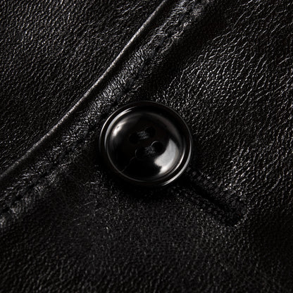 Y'2 Leather Aniline Horse N-1 Deck Jacket - Black (LN-1) - Standard & Strange