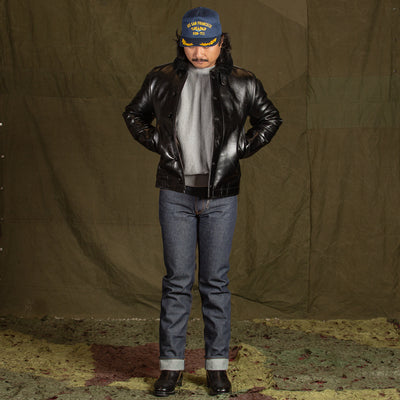Y'2 Leather Aniline Horse N-1 Deck Jacket - Black (LN-1) - Standard & Strange