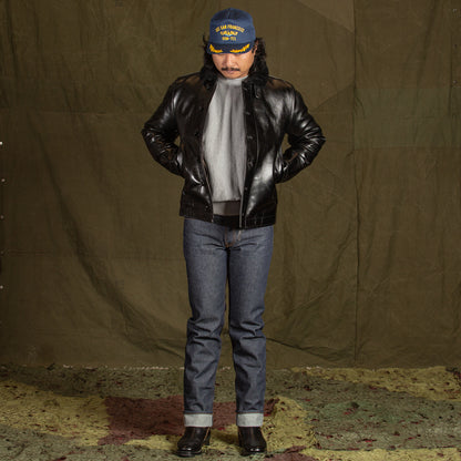 Y'2 Leather Aniline Horse N-1 Deck Jacket - Black (LN-1) - Standard & Strange