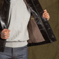 Y'2 Leather Aniline Horse N-1 Deck Jacket - Black (LN-1) - Standard & Strange
