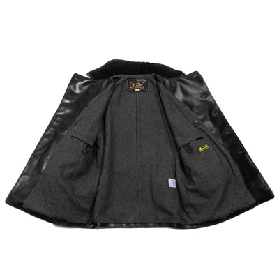 Y'2 Leather French Double Breasted Horsehide Jacket - Black - Standard & Strange