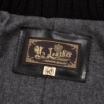 Y'2 Leather French Double Breasted Horsehide Jacket - Black - Standard & Strange