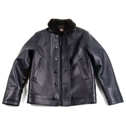Y'2 Leather Indigo Horse N-1 Deck Jacket (IN-1) - Standard & Strange