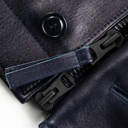 Y'2 Leather Indigo Horse N-1 Deck Jacket (IN-1) - Standard & Strange