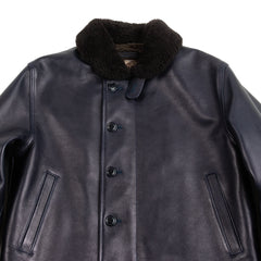 Y'2 Leather Indigo Horse N-1 Deck Jacket (IN-1) - Standard & Strange