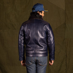 Y'2 Leather Indigo Horse N-1 Deck Jacket (IN-1) - Standard & Strange