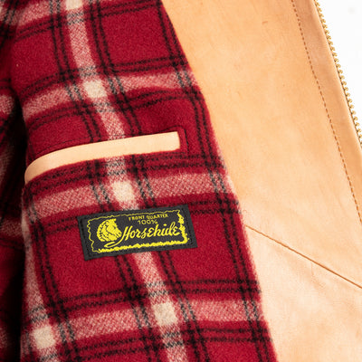 Y'2 Leather Kakishibu Persimmon Tanned Horsehide Single Riders Jacket (KR-42) - Standard & Strange