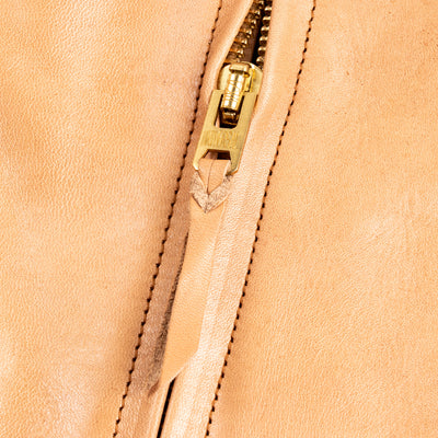 Y'2 Leather Kakishibu Persimmon Tanned Horsehide Single Riders Jacket (KR-42) - Standard & Strange