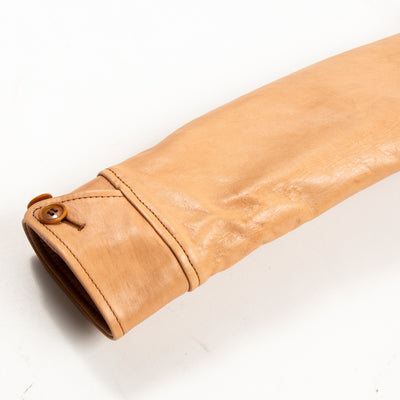 Y'2 Leather Kakishibu Persimmon Tanned Horsehide Single Riders Jacket (KR-42) - Standard & Strange