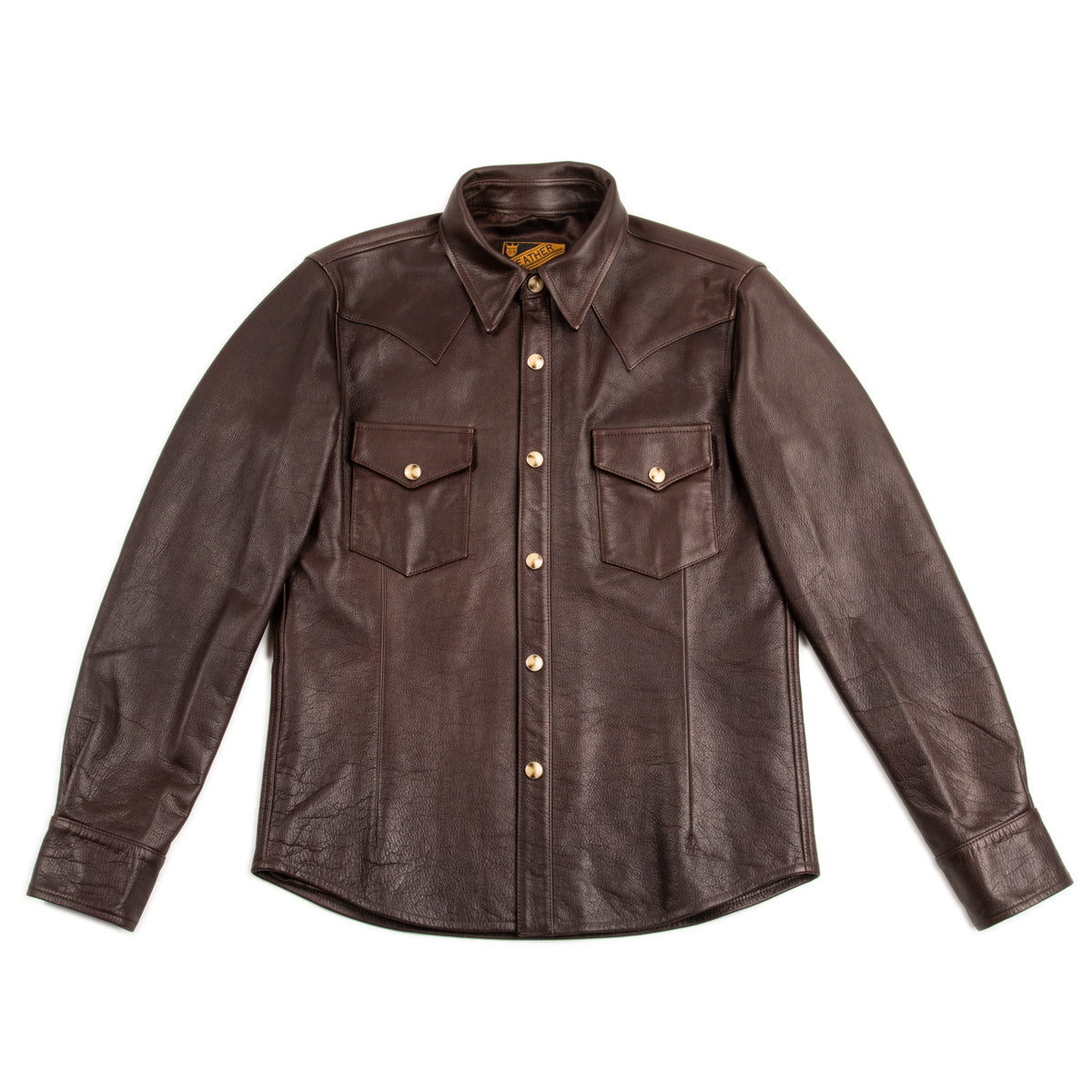 Steer Oil Western Shirt - Brown (SS-13)