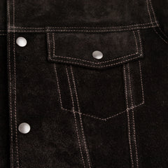 Y'2 Leather Steer Suede 3rd Type Jacket - Black (TB-139) - Standard & Strange