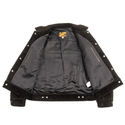 Y'2 Leather Steer Suede 3rd Type Jacket - Black (TB-139) - Standard & Strange