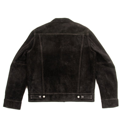 Y'2 Leather Steer Suede 3rd Type Jacket - Black (TB-139) - Standard & Strange