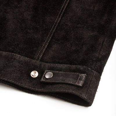 Y'2 Leather Steer Suede 3rd Type Jacket - Black (TB-139) - Standard & Strange