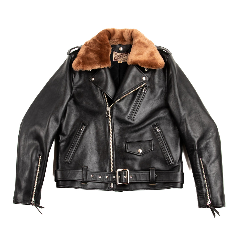 Fur Double Rider Y'2 Leather Sumi Dyed Horse Double Riders Jacket (SHR-58) – Standard ...