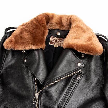 Y'2 Leather Sumi Dyed Horse Double Riders Jacket (SHR-58) - Standard & Strange