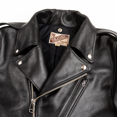 Y'2 Leather Sumi Dyed Horse Double Riders Jacket (SHR-58) - Standard & Strange