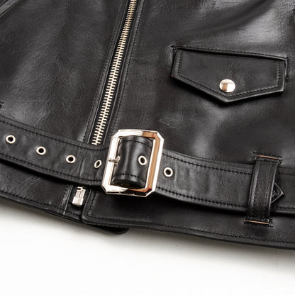 Y'2 Leather Sumi Dyed Horse Double Riders Jacket (SHR-58) - Standard & Strange