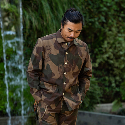 Blluemade S&S x Blluemade x W'Menswear Garden Jacket - Cotton Brushstroke Camo - Standard & Strange