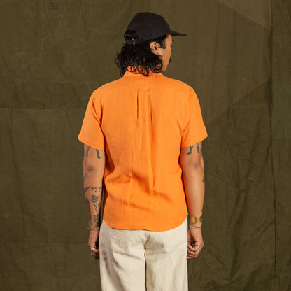 Blluemade Short Sleeve Shirt - Mango Belgian Linen - Standard & Strange