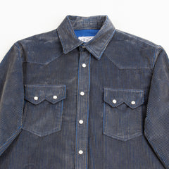 Blluemade S&S x Blluemade Western Shirt - Electric Blue Corduroy - Standard & Strange