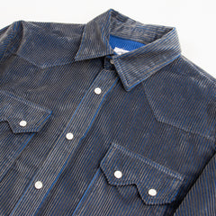 Blluemade S&S x Blluemade Western Shirt - Electric Blue Corduroy - Standard & Strange