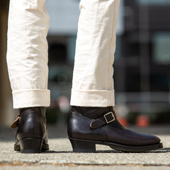 Clinch Boots Engineer Boots - Black Overdyed Horsebutt - CN Wide Last - Standard & Strange