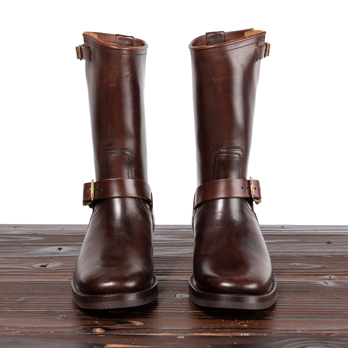 Clinch Boots Engineer Boots - Brown Overdyed Horsebutt - CN Wide Last - Standard & Strange