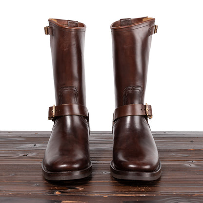 Clinch Boots Engineer Boots - Brown Overdyed Horsebutt - CN Wide Last - Standard & Strange