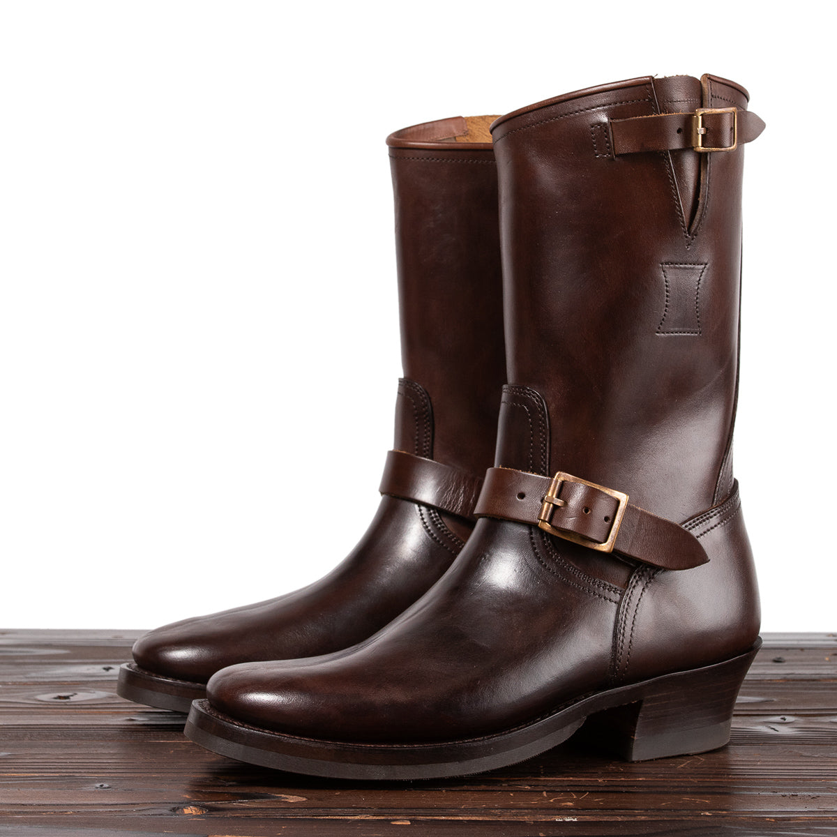 Clinch Boots Engineer Boots - Brown Overdyed Horsebutt - CN Wide Last - Standard & Strange