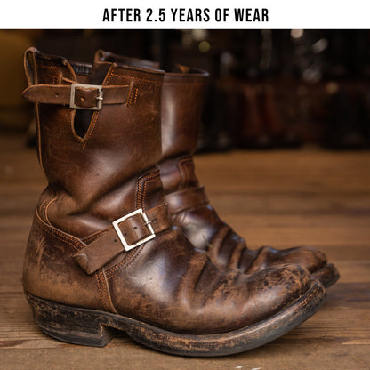 Clinch Boots Engineer Boots - Black Overdyed Horsebutt - CN Wide Last - Standard & Strange