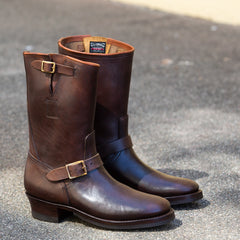 Clinch Boots Engineer Boots - Brown Overdyed Horsebutt - CN Wide Last - Standard & Strange