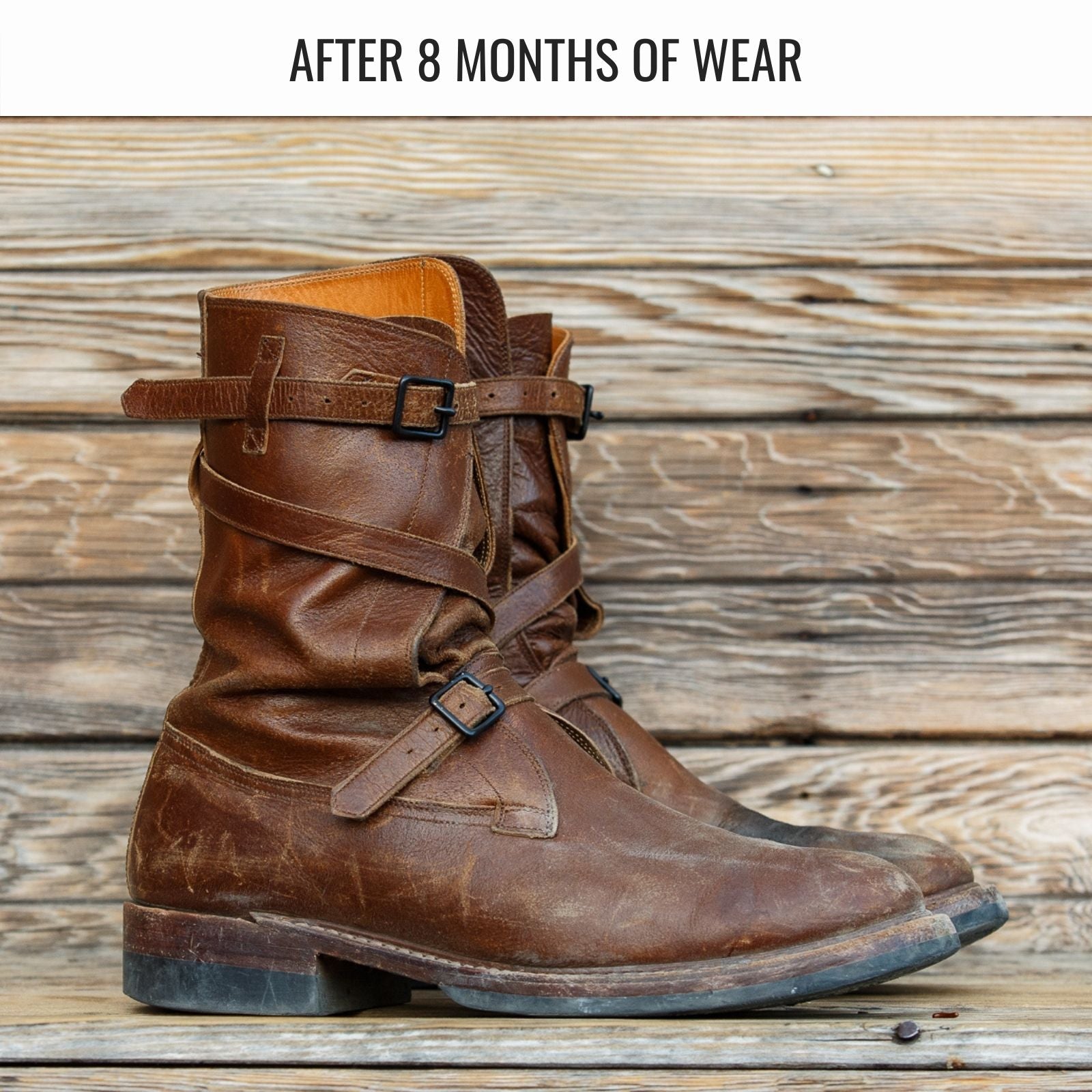 Eastman Leather Clothing Tanker Boots - Havana Burnished Roughout - Standard & Strange