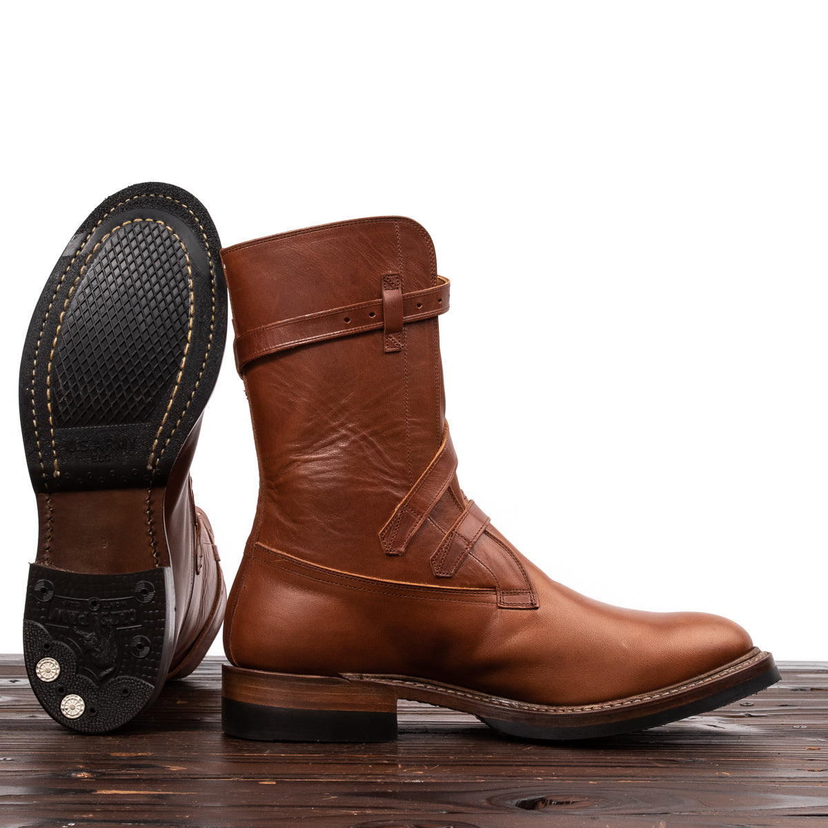 Eastman Leather Clothing Tanker Boots - Russet Brown Horsehide ...