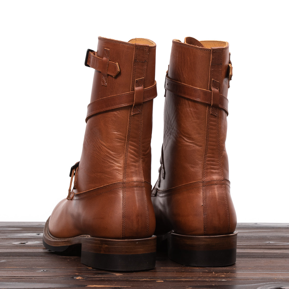 Eastman Leather Clothing Tanker Boots - Russet Brown Horsehide ...