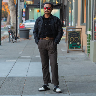 Freenote RJ-1 Jacket - Black Waxed Canvas - Standard & Strange