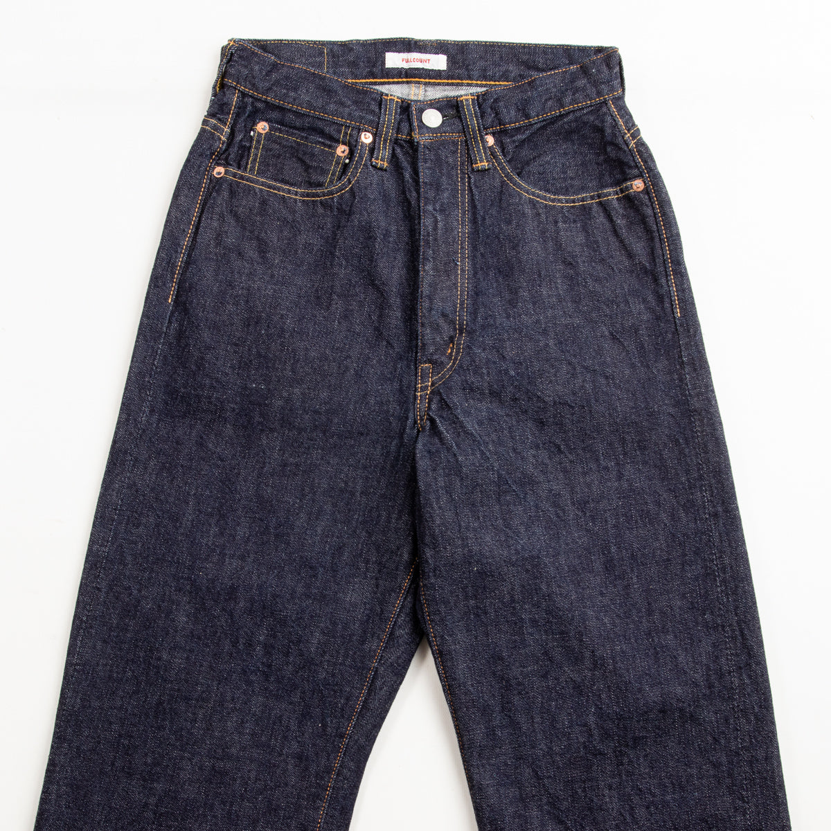 0107-21 - Womens' Wide Straight - One Wash Denim